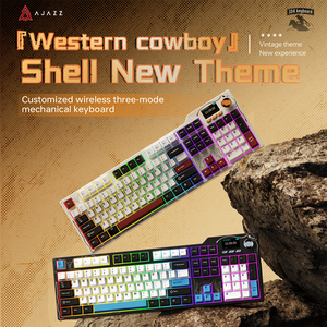 <span class=keywords><strong>Ajazz</strong></span> AK35I V4 Mechanische Gaming-Tastatur mit Display und Knopf 10000mAh Dichtung struktur Drahtloser Tri-Mode-RGB-Hintergrund beleuchtung Hot-Swap - Product Image 5