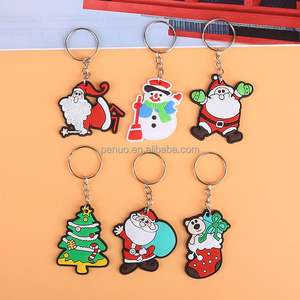 Llavero de Silicona con Diseño de Santa Claus, Bonito y Promocional al por Mayor, Pequeño Regalo de Navidad para Colgar en el Bolso - Product Image 3
