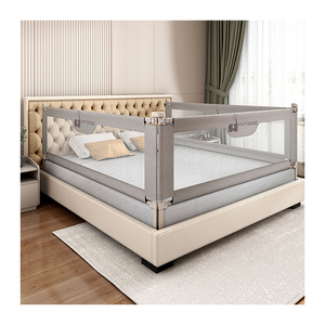Barrière <span class=keywords><strong>de</strong></span> <span class=keywords><strong>lit</strong></span> portable pour bébé, garde-corps pliable d'intérieur, parc pour bébé, pare-chocs <span class=keywords><strong>de</strong></span> <span class=keywords><strong>lit</strong></span> sécurisé avec rail <span class=keywords><strong>de</strong></span> montage, fonction <span class=keywords><strong>de</strong></span> sécurité pour les enfants - Product Image 2