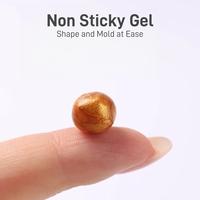 Gel de Sculpture 3D pour Ongles Effet Métallique Non Collant pour Nail Art, Modélisation 3D, Nœuds, Fleurs, Manucure