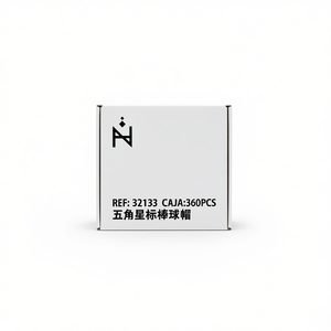 Gorra de Béisbol con Logotipo de Estrella de Cinco Puntas, Caja de 360 Piezas, 32133, Multicolor, Unisex, para Uso en Exteriores - Product Image 3