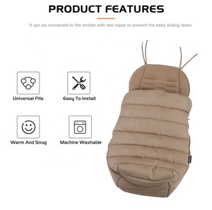 Cerniera inverno poliestere universale <span class=keywords><strong>passeggino</strong></span> pieghevole vestiti appena nati <span class=keywords><strong>sacco</strong></span> a pelo bambino con cerniera - Product Image 3
