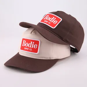 hochwertige 5 panel bestickte individuelle dad hut kappe, individuelles logo sport herren baseballkappe mit gebogener krempe