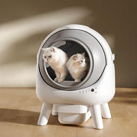 Toilette intelligente autonettoyante pour animaux de compagnie avec contrôle par application 5G pour plusieurs chats et bac à litière automatique