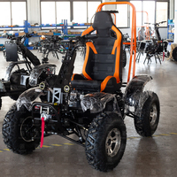 Quad électrique cargo 6000W 60V 4x4 tout-terrain, batterie lithium étanche, charge utile 200 kg, autonomie 60-80 km, pour adultes