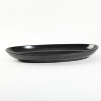 Assiette ovale en mélamine incassable pour la restauration en gros – Grande assiette à poisson