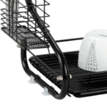 Escurridor de vajilla de 2 niveles, estante de secado de <span class=keywords><strong>cocina</strong></span> de acero inoxidable, estante de metal para almacenamiento de platos - Product Image 4