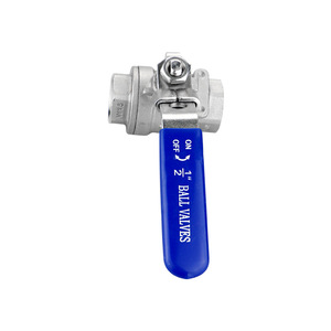 304 Stainless Steel Ball Valve, Two-Piece Type, Internal <b>Thread</b> Water Valve Switch, Double Internal <b>Thread</b> PT4/1 PT1/2 - Product Image 1
