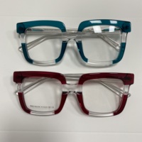 Déstockage de montures de lunettes vintage en acétate épais, montures de lunettes optiques pour hommes et femmes, vente en gros mixte
