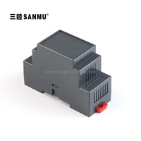 Boîtier de rail DIN SM3-13 : 88*59*37MM, boîtier de jonction électronique en ABS, sortie de câble, boîtier de commande électrique