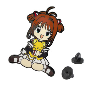 6cm nouveau Design haute qualité Anime Cardcaptor <span class=keywords><strong>Sakura</strong></span> cloisonné poli émail alliage broches broches - Product Image 5
