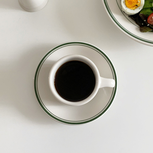 Tasse à café arabe en céramique 6.8 oz couleur minimaliste ensemble tasse et plat cadeaux <span class=keywords><strong>de</strong></span> fête d'affaires - Product Image 3