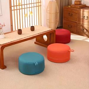 Cojín Redondo para Suelo, 20 cm de Grosor, Material de Lino Suave, Desmontable y Lavable, Decoración para el Hogar, Almohada para Asiento - Product Image 3