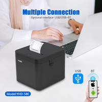 Impresora Térmica de Recibos YHDAA de 58 mm, Compatible con Windows, Linux, Mac, iOS y Android