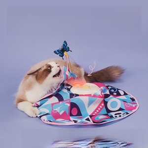 스마트 자동 회전 현대식 만화 고양이 장난감 전동 회전판 스틱 장수명 모터 모션 활성화 - Product Image 4