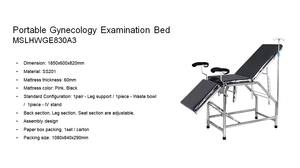 Giá rẻ thép không gỉ phụ khoa kiểm tra bảng siêu âm kiểm tra couch bảng hướng dẫn sử dụng bệnh nhân phụ khoa thi giường - Product Image 2