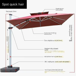 <span class=keywords><strong>Tente</strong></span> parasol d'extérieur <span class=keywords><strong>pour</strong></span> 3-4 personnes Cour Balcon <span class=keywords><strong>Terrasse</strong></span> Jardin Lumière <span class=keywords><strong>solaire</strong></span> Jinliu Modèle 001 Personnalisable 2000-3000mm - Product Image 2