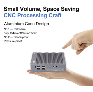 Mini PC Industrial de Cuatro Núcleos Intel Celeron N2840 N2940 con Puertos Ethernet Duales y Pantalla Dual, Sistema Operativo Windows Linux para Computación de Borde - Product Image 4