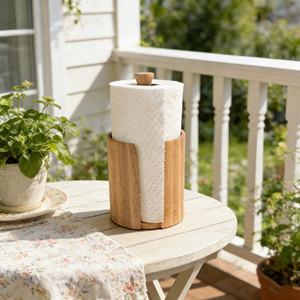 Kitchen Towel Holder for All Standard Kitchen Rolls Wood Paper Towel Holder <strong>Papertowel</strong> Holder for Kitchen - Product Image 1