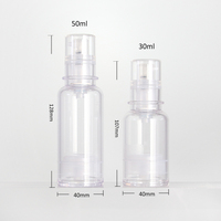 Flacon pompe sans air ASPS de 30 ml et 50 ml, pot à crème sous vide pour lotion, sérum, emballage cosmétique