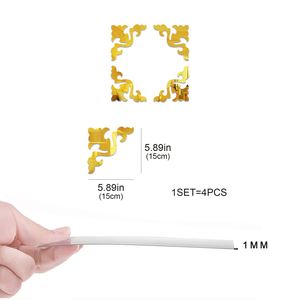Modern Acrylic <b>Mirror</b> Wall Stickers DIY Decorative Art for Living Room & Bedroom Self-Adhesive Diagonal <b>Mirror</b> Murals - Product Image 2