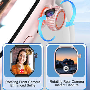 Montre connectée HKSF F20 avec puce W377E, 4G Full Netcom, carte SIM, caméra rotative, appel vidéo, GPS, batterie 800 mAh pour iOS et Android - Product Image 3