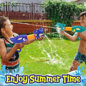 डायनासोर वॉटर स्क्वर्टर वॉटर ब्लास्टर गन खिलौना आउटडोर पंप एक्शन स्क्वर्ट गन पूल बीच यार्ड के लिए लंबी दूरी की शूटिंग वॉटर गन - Product Image 6