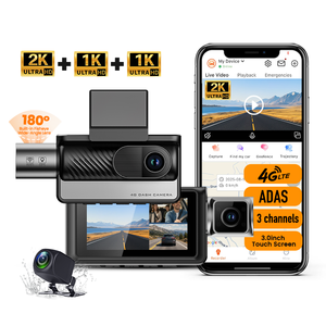 Cámara para Vehículos OEM ODM 4G de 3 Canales, 2K, Gestión de Flotas, DVR para Automóviles, WiFi, GPS, ADAS, DMS, BSD, Grabador de Video para Camiones JT808 JT1078 - Product Image 1