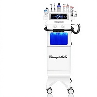Dispositivo Integrado Coreano Blanco y Negro para Inyección de Oxígeno Facial con Burbujas Grandes, Hidratación, Limpieza de la Piel y Gestión de Belleza