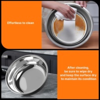 Juego de Recipientes para Buffet de Acero Inoxidable con Calentadores de Alcohol, Plateado/Dorado, Capacidad de 4.5L, Ideal para Eventos y Fiestas