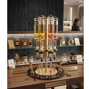 Barra Profumata Girevole Color <span class=keywords><strong>Oro</strong></span> con 6 Erogatori per Profumi - Collezione Completa per Negozi - Product Image 1