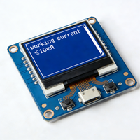 Maßgefertigtes 128x64 Monochrom IPS TFT LCD-Modul mit 500 Nits Helligkeit für Drucker & Kopierer Bedienfelder