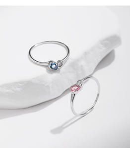 Juego de Anillo y Pendientes de Plata de Ley 925 con Topacio Azul Corte Pera y Circonitas, Joyería Delicada Inspirada en el Océano para Mujer - Product Image 6