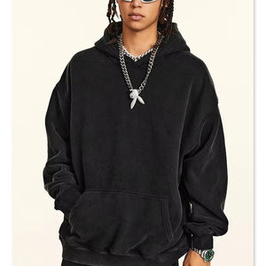 Sudadera con Capucha Blanca Extra Grande Unisex de Primavera con Diseño de Botones en Relieve Personalizados de Alta Calidad - Product Image 1