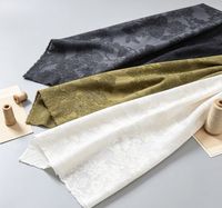 Tissu jacquard en polyester et viscose de poids moyen, plusieurs couleurs disponibles, textile pour abaya longue du Moyen-Orient