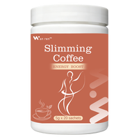 Vente en gros usine 20 sachets de poudre de café instantanée zéro sucre pour la gestion du poids, la minceur et l'amincissement du ventre
