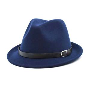 Sombrero Fedora Clásico de Fieltro Estilo Homburg para Hombre y Mujer, Elegante para Invierno y Otoño - Product Image 4