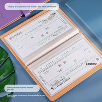 Porte-documents en cuir multifonction pour chèques, billets de banque, relevés de compte et autres documents de collection