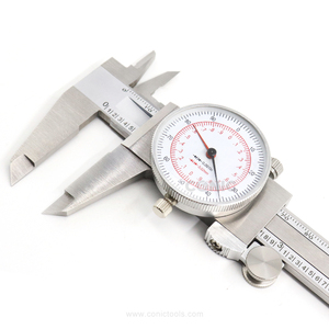 Dubbele Leesschaal 150Mm X 0.02Mm/6 "X 0.001" Roestvrijstalen Wijzerplaat Remklauw Met Metrisch En Inch - Product Image 1