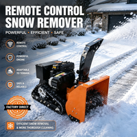 Quitanieves con Control Remoto, Quitanieves con Orugas para Remover Nieve en Parques y Jardines en Invierno