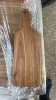Planche à découper en bois foncé pour fromage de cuisine et plateau en bois de table décoration de vacances planche à découper en bois d'acacia