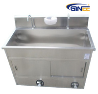 Ginee Med. Évier médical pour le lavage des mains avec capteur et robinet à commande au genou pour salle d'opération hospitalière