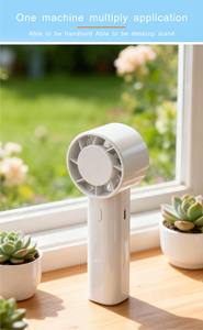 Ventilateur portable mini silencieux et léger à vitesse réglable, pliable, rechargeable sur batterie, pour voiture, vente en gros usine - Product Image 5