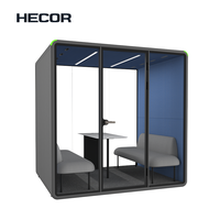 Cabine téléphonique mobile privée insonorisée Cabine de réunion de bureau acoustique portable moderne