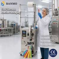 Machine d'emballage automatique de liquides à scellage arrière 1-300ml, machine de remplissage de sachets stick pour miel, sauce, huile, shampoing BANMO