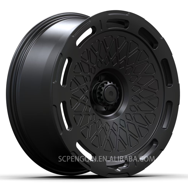 High Quality Luxury Car Wheels AL13 Matte Black  5X112 Rims 6061-T6 Aluminum Alloy Wheels Hub Forged Monoblock Wheels