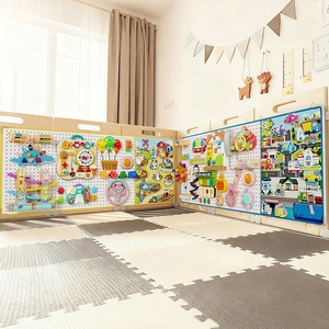 Giocattolo Educativo per Bambini 0-3 Anni, Puzzle Montessori con Fori e Accessori <span class=keywords><strong>Fai</strong></span>-<span class=keywords><strong>da</strong></span>-<span class=keywords><strong>Te</strong></span> in Plastica - Product Image 2