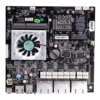 Motherboard Firewall Mini ITX Elsky Quad Core J1900 Prosesor RJ45 6LAN Gigabit I210AT Pfsense untuk Server, Router