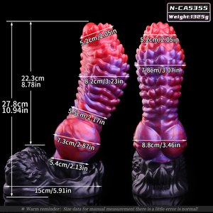 Énorme dildo hyène énorme et épais, stimulateur G&P-spot monstre pour hommes et femmes, dildo anal à nœuds, jeu mains libres, multi-styles, boutique de sex-toys - Product Image 6