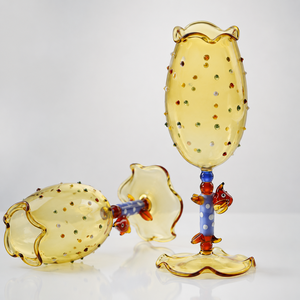 Verre à vin en verre 3D fait main en forme de chien saucisse, mignon et personnalisé, pour jus, boissons froides, cocktails, idéal pour la maison, les fêtes ou comme cadeau - Product Image 1